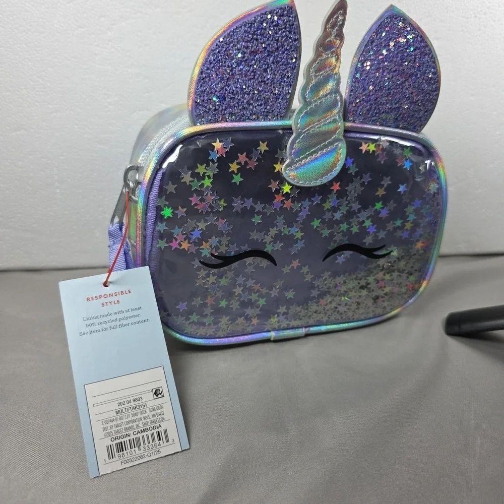 Unicorn Kids Glitter Fanny Pack With Single Pocket‎ Cat & Jack
